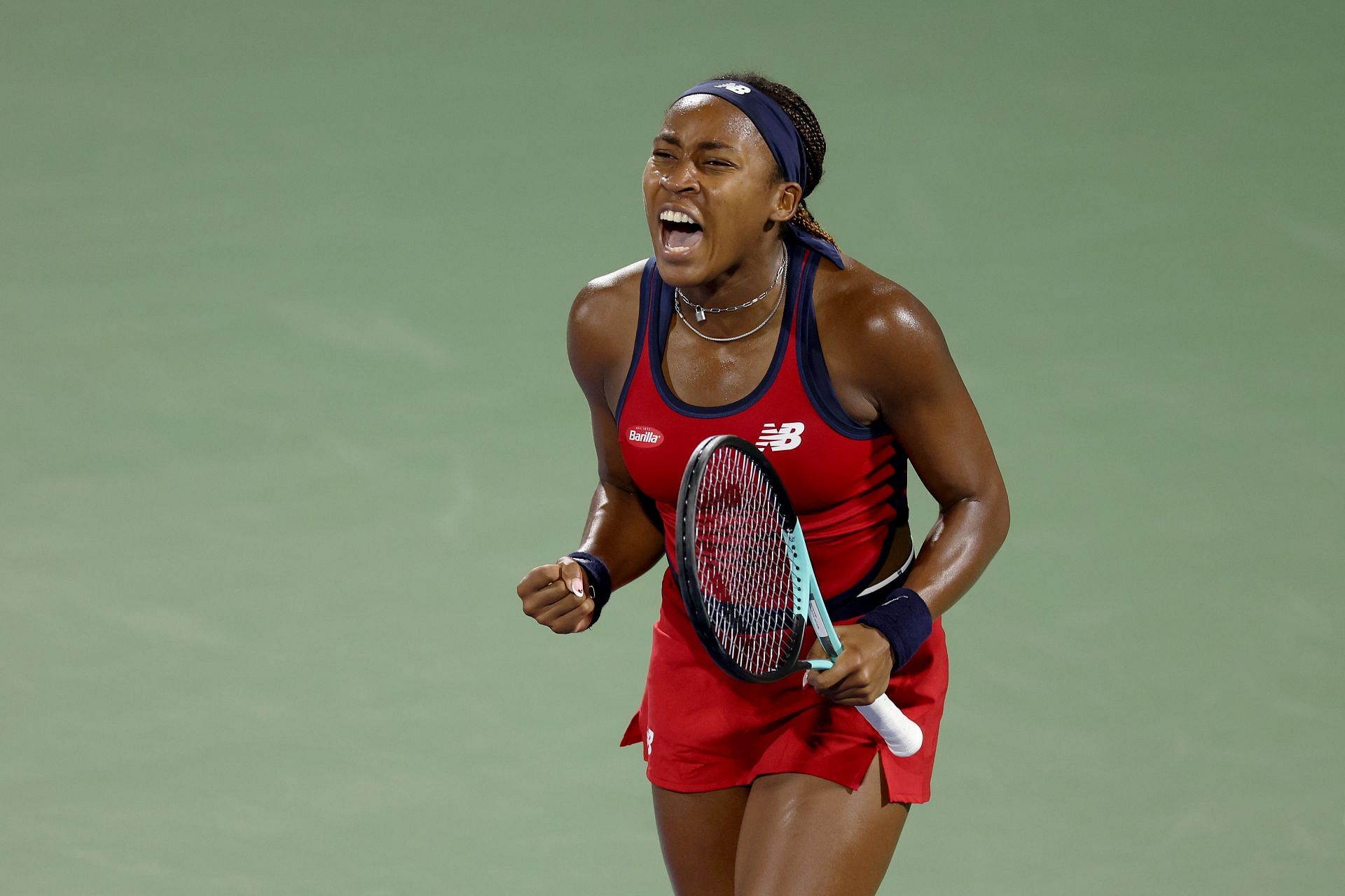 Coco Gauff at the 2024 Dubai Tennis Championships